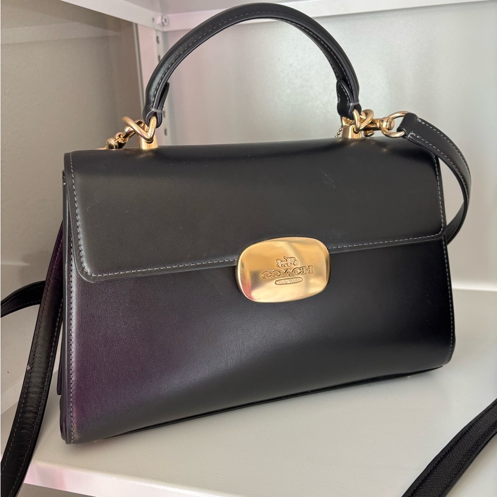 Coach Eliza Black Leather Handbag